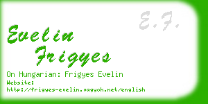 evelin frigyes business card